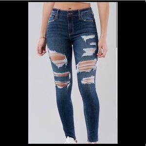 Hollister Mid-Rise Super Skinny clas Stretch Jeans
